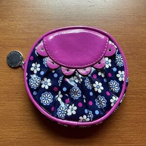 Frill by Vera Bradley Peek-a-Boo Boysenberry Zipped Coin Purse